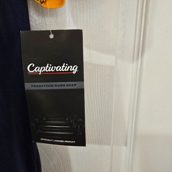 West Virginia Mountaineers WVU Men's Captivating Jersey Polyester Navy Sz L NWT - Picture 3 of 7